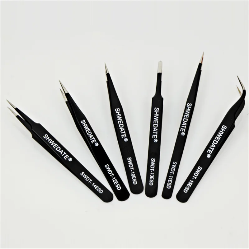 Swdt Анти статический Супер жесткий высокая точность Нержавеющая сталь Пинцет