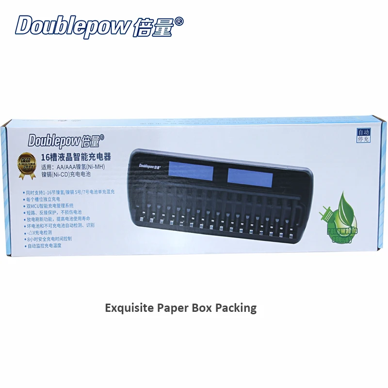 16 слотов doublepow dp k106 2 lcd встроенный ИК защиты Интеллектуальное Быстрое Батарея