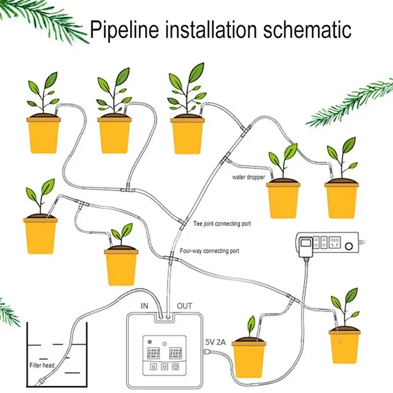 Adeeing DIY микро автоматического капельного полива и орошения комплект с