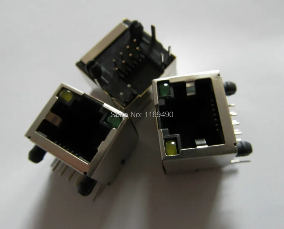 30 шт./лот RJ45 8 контактов экранированный Модульный сетевой модуль P разъем PCB