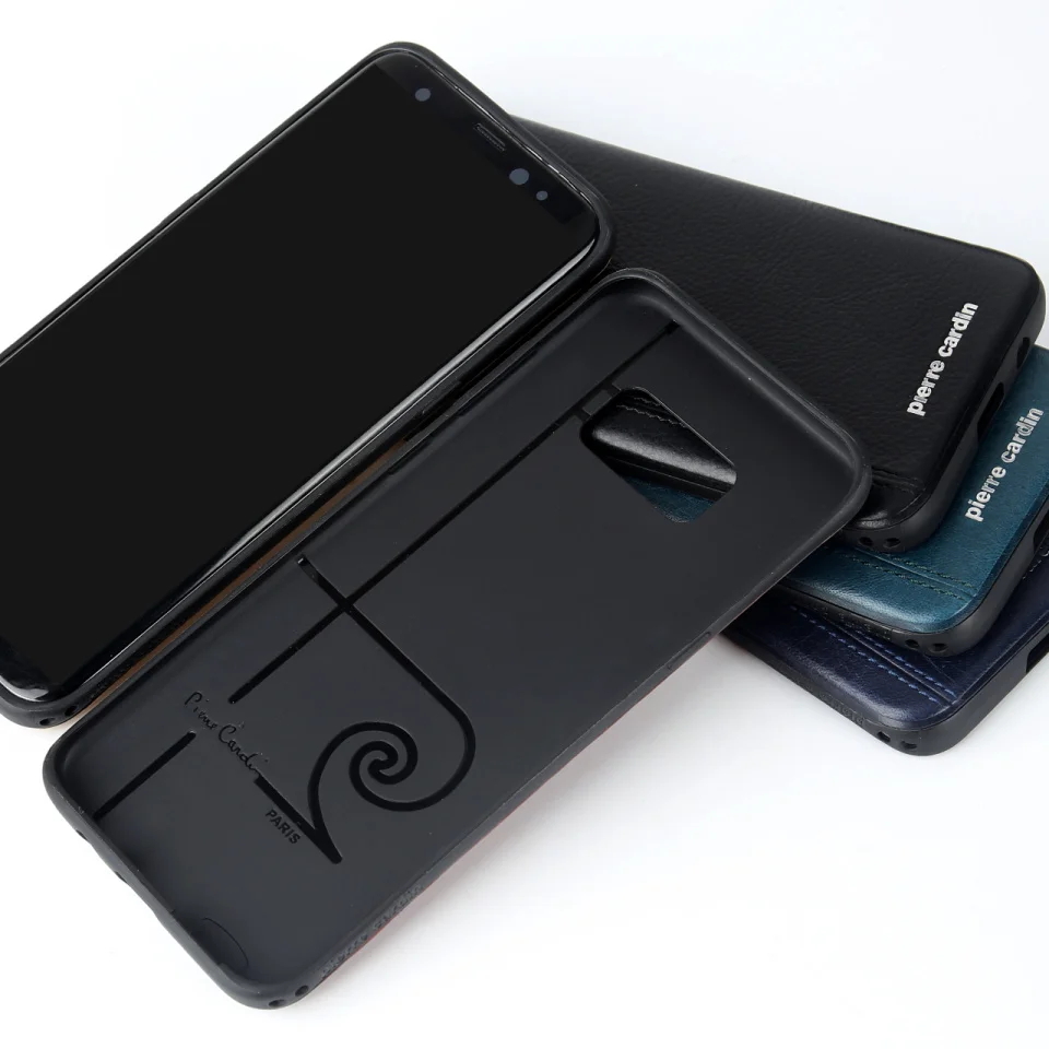 Чехол для samsung Galaxy S8,, Пьер Карден, натуральная кожа, TPU, чехол, чехол для samsung Galaxy S8 Plus, задний Чехол для телефона, чехол s, сумка