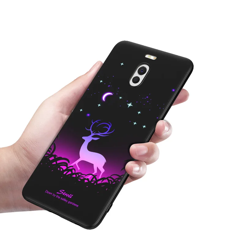 Meizu M6 Note Case M6note Cover Soft Back Silicone Black Mofi Ultra Thin Night Light Noctilucent | Мобильные телефоны и