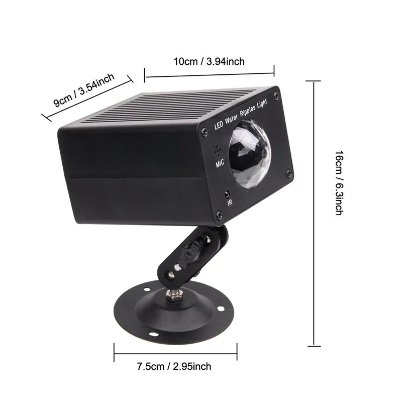 RGB 16 цветов Пульсации воды сценический эффект Освещение удаленный DJ диско