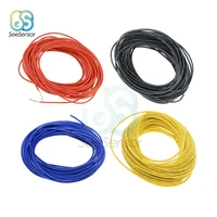 10 meters ul1007 pvc wire ultra flexiable cable 24awg wire pvc electronic cable redblackblueyellow