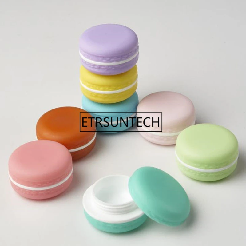 Candy Color Macarons empty cosmetic containers Lipstick lip balm holder DIY sub-bottling cream jars F1258