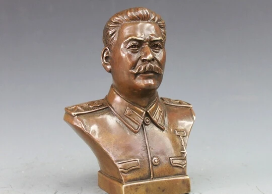 Западный бронзовый медный политика Иосиф висарионович Сталин статуя для