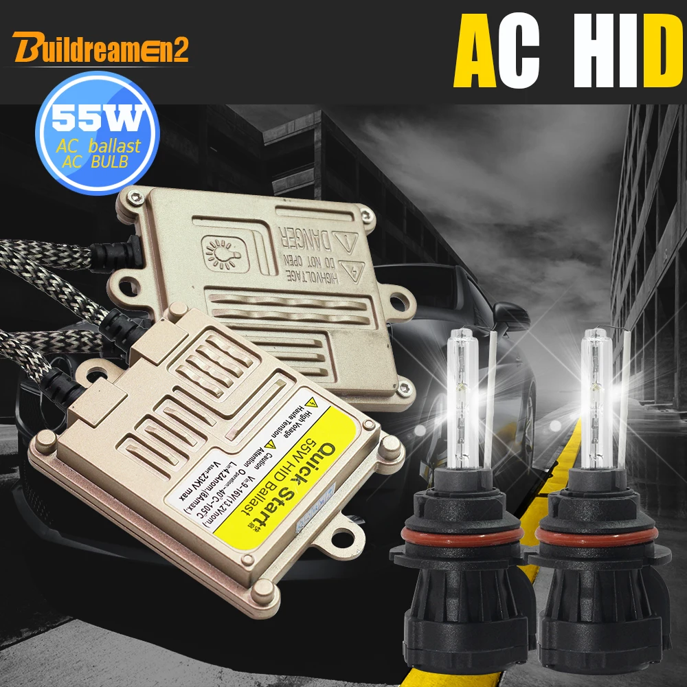 Buildreamen2 9007 Биксеноновая конверсия Hi/Lo 55 Вт комплект ксеноновых ламп переменного