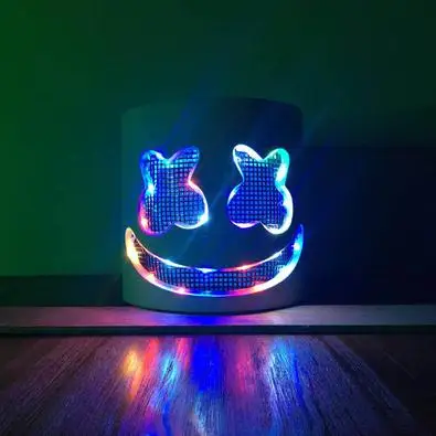 8 Закрученный сахар Dj Marshmello световой светодиодный маска шлем Косплэй опора для ночного клуба Электрический слог сто DJ Бар вечерние Rave оборудования - Цвет: 8