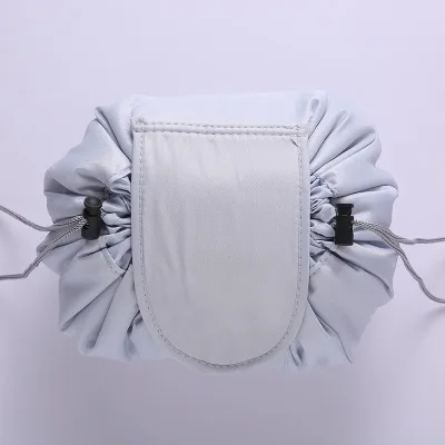 gray 1 Qiaoduo Женская дорожная косметичка на шнурке органайзер для макияжа сумка-чехол для косметики Сумка Для Хранения Туалетных Принадлежностей - Цвет: gray 1