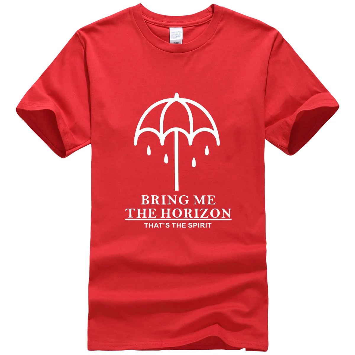 BRING ME THE HORIZON Camisetas, модные футболки с коротким рукавом, Мужская брендовая одежда с принтом для фитнеса, ММА, хип-хоп футболка, Homme - Цвет: red1