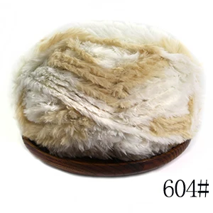 604 Фабрика suzhou huicai on line sales 20 мотков* 50 г/1000 г Упаковка зимняя Пряжа Ручной Вязки меховая пряжа тканый шарф нитки - Цвет: 604