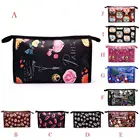 Сумка для хранения косметики с милым принтом, дорожный органайзер, сумка на молнии для туалетных принадлежностей, косметичка для мытья, LBY2018