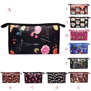 Сумка для хранения косметики с милым принтом, дорожный органайзер, сумка на молнии для туалетных принадлежностей, косметичка для мытья, LBY2018