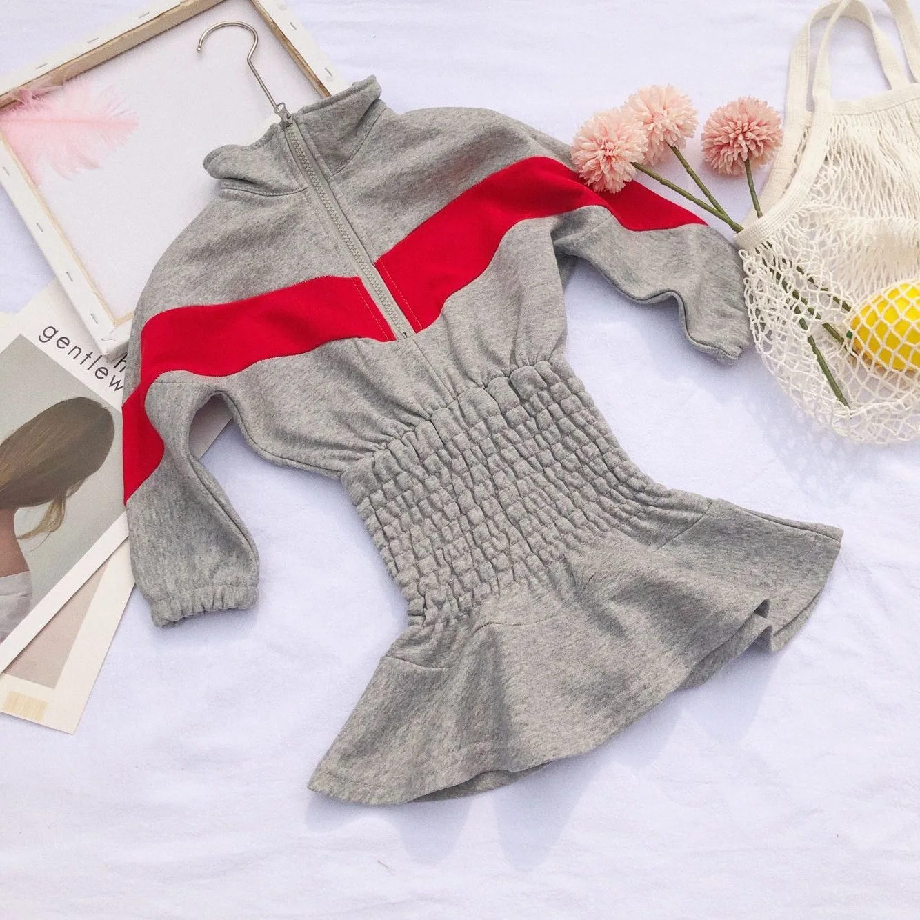 2019 г. Новое поступление Осеннее Хлопковое платье в Корейском стиле одинаковые