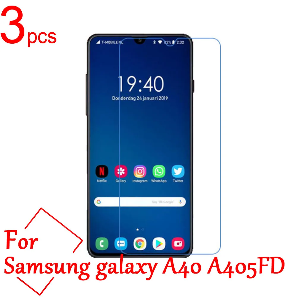 3 шт прозрачная/матовая/нано Противоударная для Samsung A40 A70 Защитная пленка ЖК