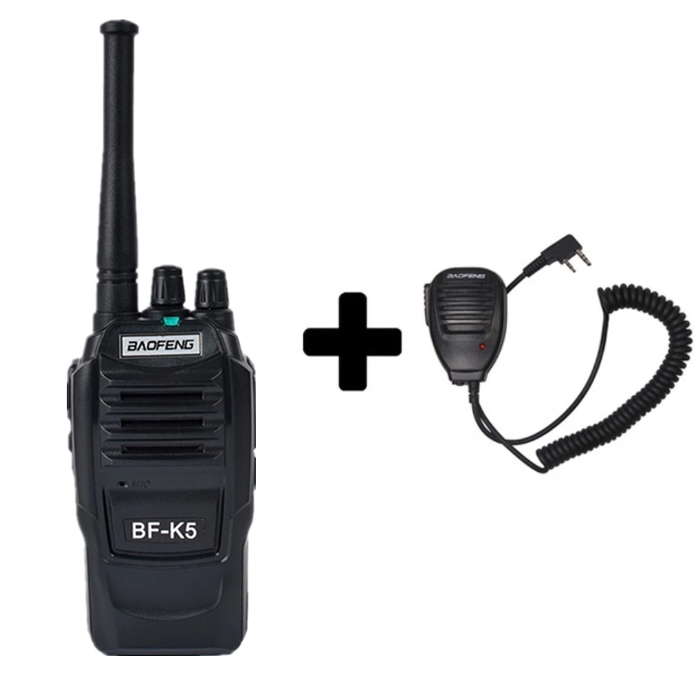 Add a microphone BaoFeng K5 Walkie Talkie 5 Вт UHF 400-470 МГц частота, переносной радиоприемник, набор радиоприемников Hf трансивер, удобное двухстороннее радио - Цвет: Add a microphone