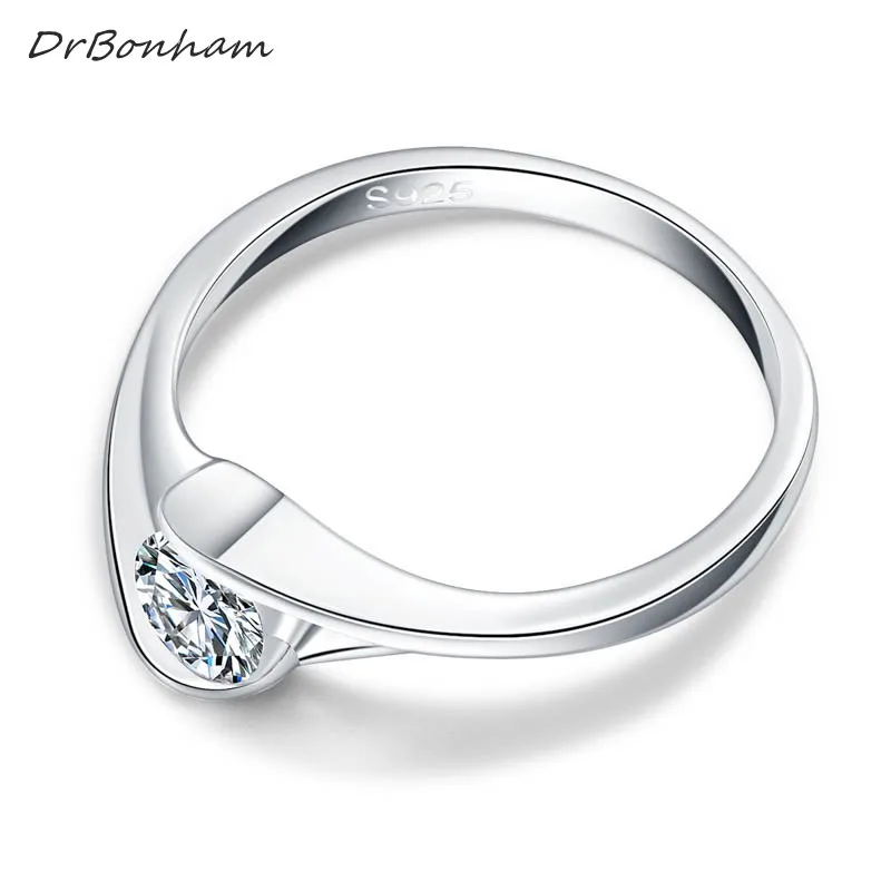 Европейские и американские обручальные кольца из титановой стали с фианитом