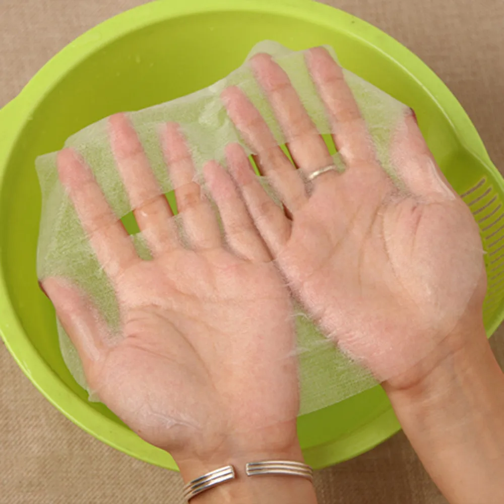 60 шт. шелковая маска для лица лист сухая бумага сделай сам мягкая дышащая