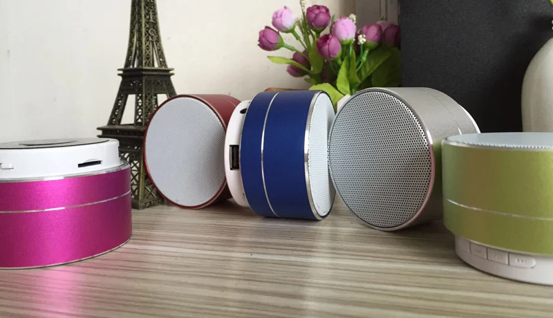 Мини A10 алюминиевый сплав беспроводной Bluetooth динамик s Открытый портативный мини металлический динамик со светодиодной подсветкой для телефона huawei Xiaomi