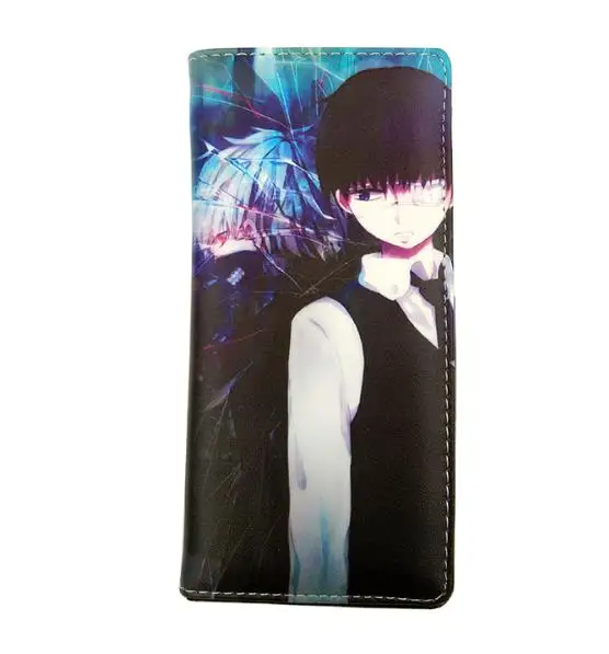 Kaneki Ken 3 Бумажники с изображением Токийского Гуля, длинный мужской женский кошелек, кошелек, клатч для телефона из искусственной кожи, держатели для карт, кошельки для монет для мальчиков и девочек, подарок - Цвет: Kaneki Ken 3