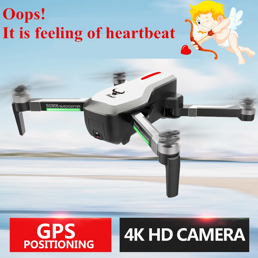 SG906 gps бесщеточный FPV RC Quadcopter с камера Drone 4 к Profissional Follow Me дроны Радиоуправляемый