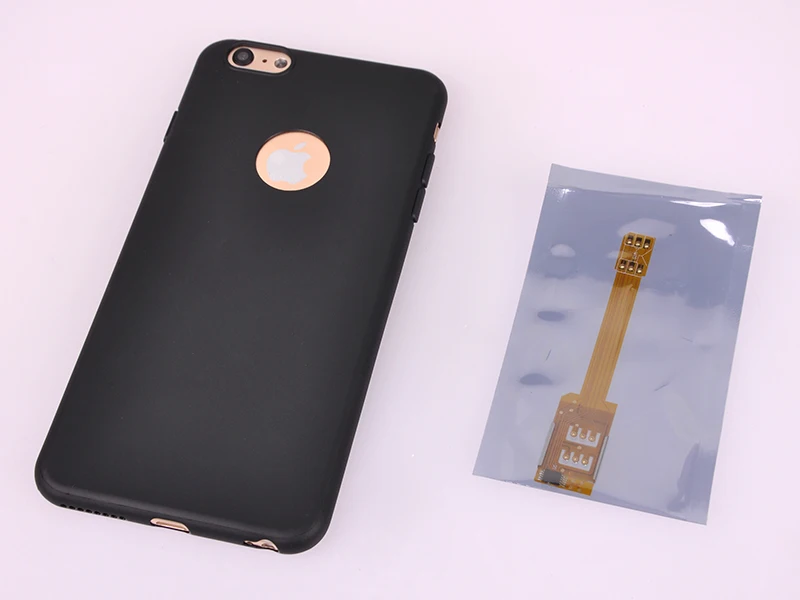 KUMISHI Mobie Телефон Nano Dual Sim-карта Адаптер Конвертер Задняя Крышка чехол для iphone 6 Plus SIM