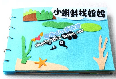 Cloth Book1 Милый креативный тканевый войлочный набор, нетканый набор для рукоделия, набор для шитья, войлок, материал для рукоделия, принадлежности для рукоделия - Цвет: Cloth Book1