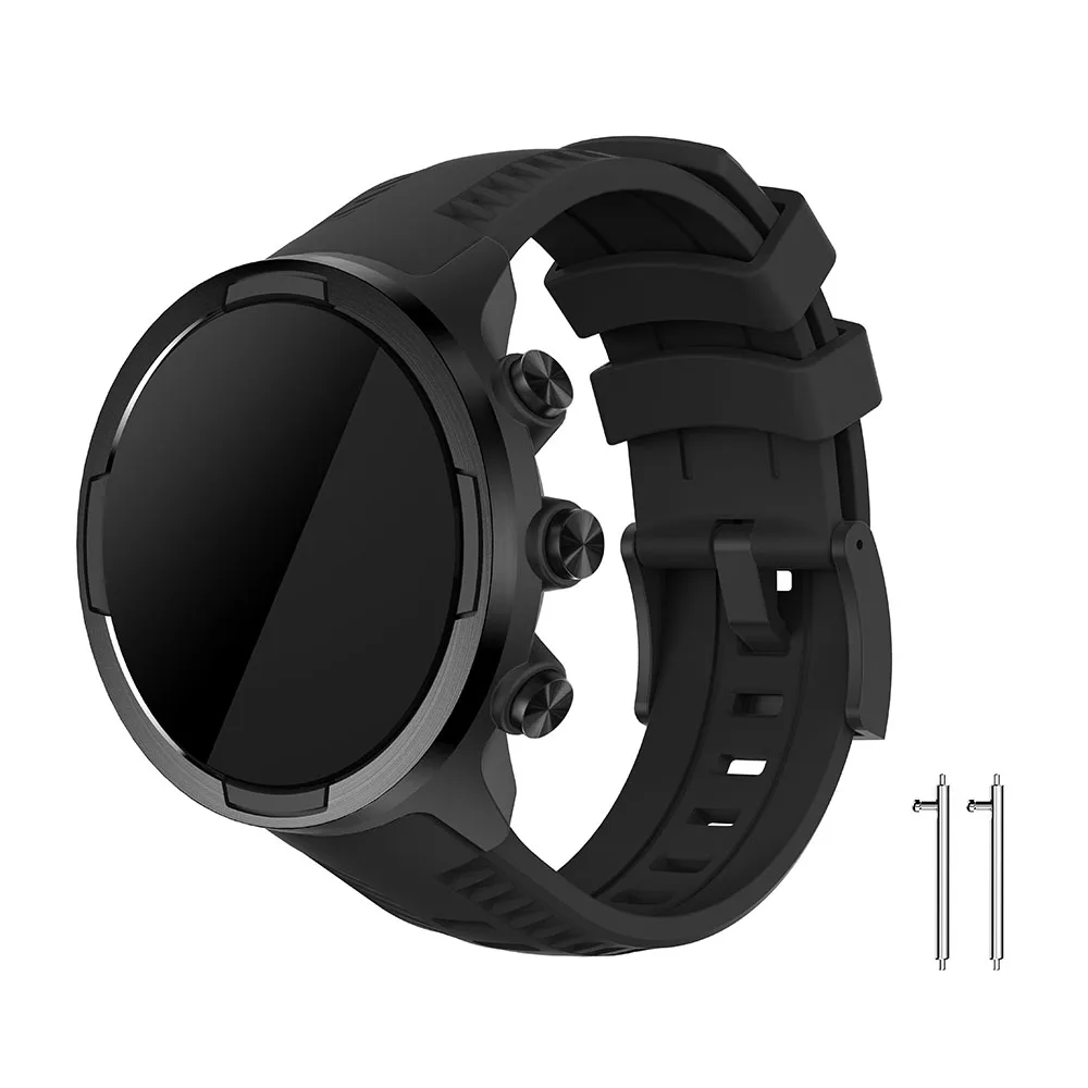 Силиконовый ремешок для SUUNTO 9 сменный 24 мм спортивных часов Suunto Spartan | Электроника