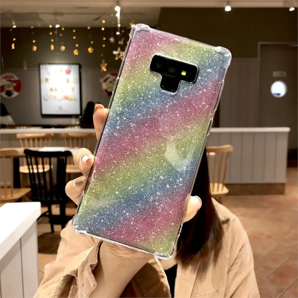 Чехол для телефона из ТПУ Rainbow 2 в 1 Samsung Galaxy Note 9 S9 S8 A5 A6 A7 A8 Plus J4 J6 J8 2018 iphone XS MAX XR X 7 6s 6 SE