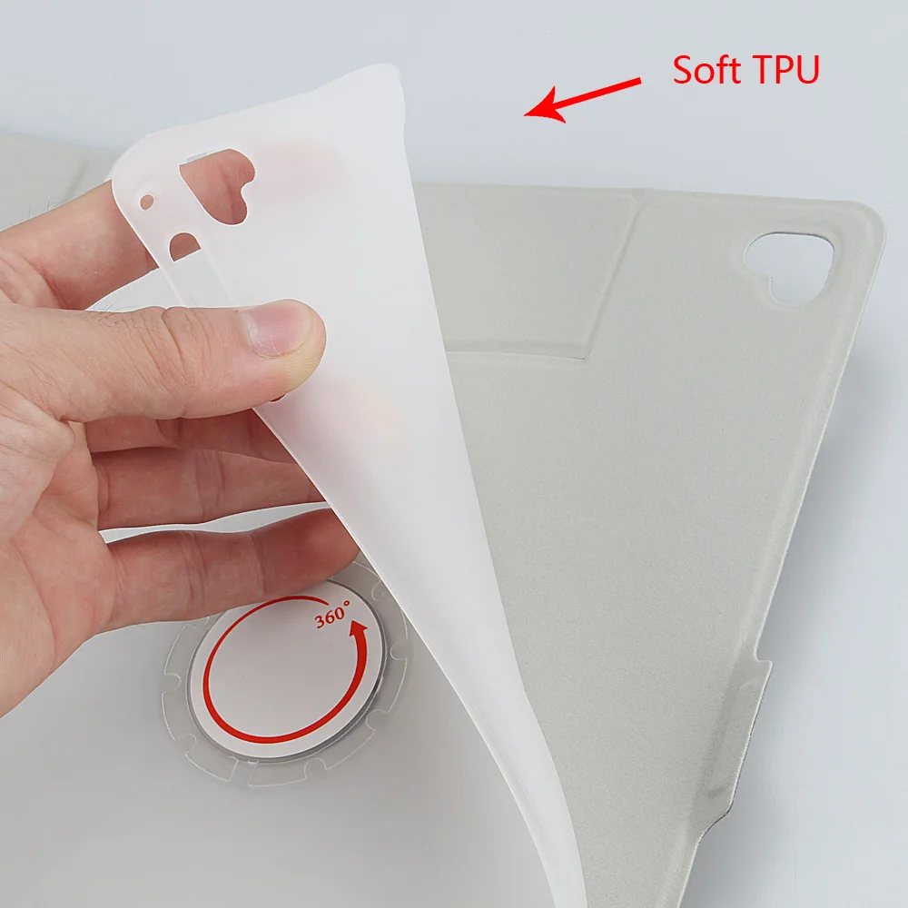 Новый чехол для iPad Pro 10 5 дюймов умный ZVRUA с поворотом на 360 градусов несколькими
