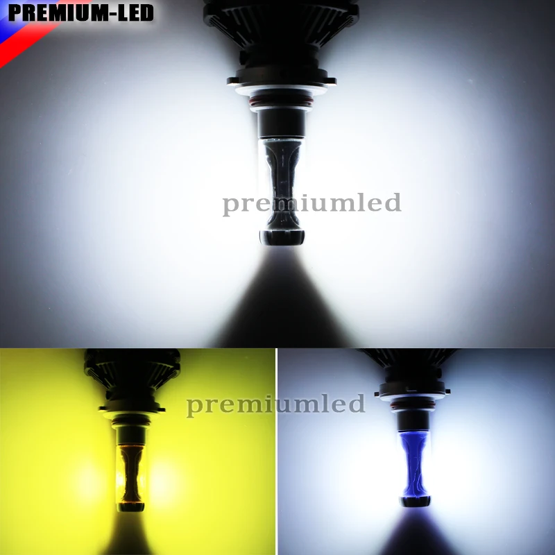 Высокая Мощность LED Фары для Авто H7 ED на Luxeon со съемными фан менее радиатор (DIY 3