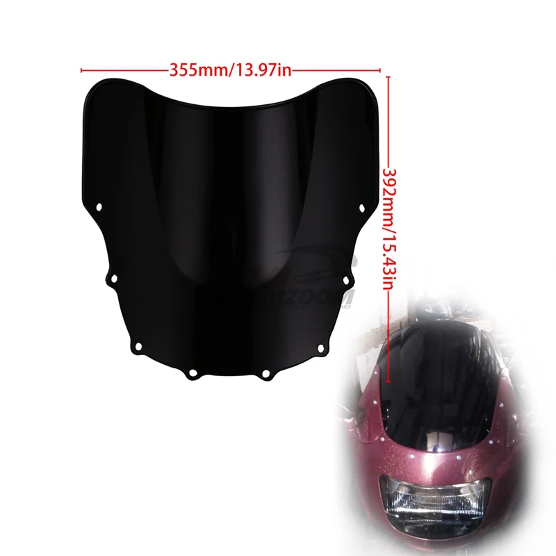 Лобовое стекло мотоцикла для Kawasaki ZZR400 ZZR600 ZZR 400 600 93 2007 2000 2001 2002 2003 2004 2005 2006|Козырьки
