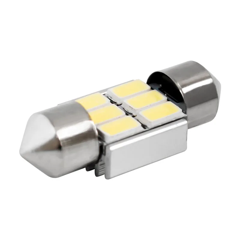 1 шт. 31 мм C5W C10W C3W SV8.5 6 светодиодов 5630 smd гирлянда CANBUS без ошибок автомобильный