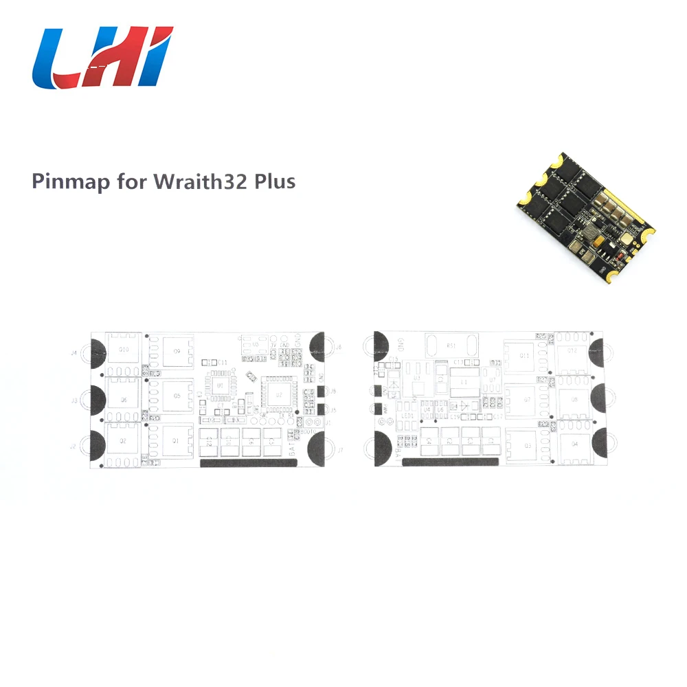 BLHeli_32 ESC для FPV RC drone Wraith32 Plus 32 bit оригинальный airbot 50A поддержка DSHOT1200 Встроенный