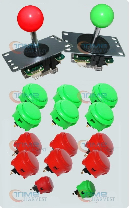 DIY Arcade parts Bundles/ control panel accessories package with original Sanwa button and joystick for arcade game machine