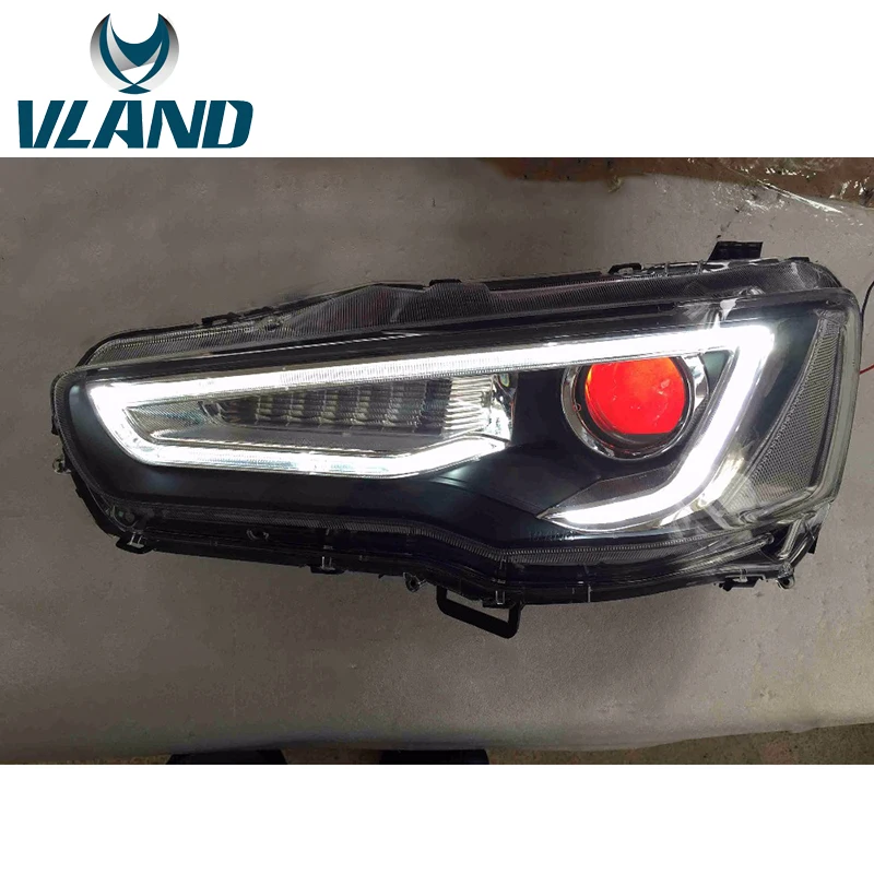VLAND Factory для Lancer EVO EX 2008 2010 2012 светодиодный фонарь с поворотником+ plug and play+ DRL