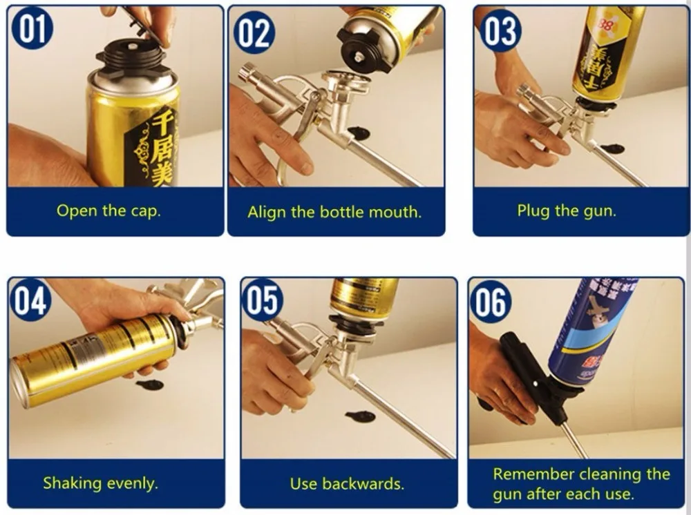 Бесплатная доставка 2 шт. в заказе пистолет для пены с изоляцией повышенной