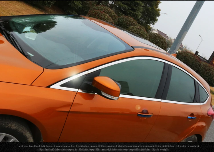 Нержавеющая сталь седан хэтчбек окно декоративная рамка для Ford /Классический фокус 2012 13 14 15 16 17CA078