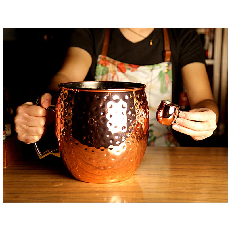 Гигантская Московская мюла медная 5 л супер большая чашка из нержавеющей стали