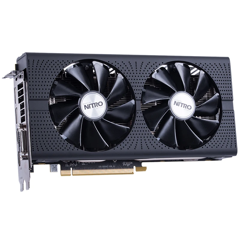 Оригинальный сапфир Nitro + RX 570 видеокарта Radeon RX570 4 г DDR5 видеокарты DirectX12 2048SP 1325/7000