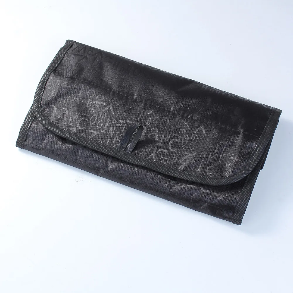 PACGOTH Portable Makeup Wash Bag Big Storage Organizer Black Rectangle Cosmetic Travel 51cm x 24.5cm 1 PC | Багаж и сумки