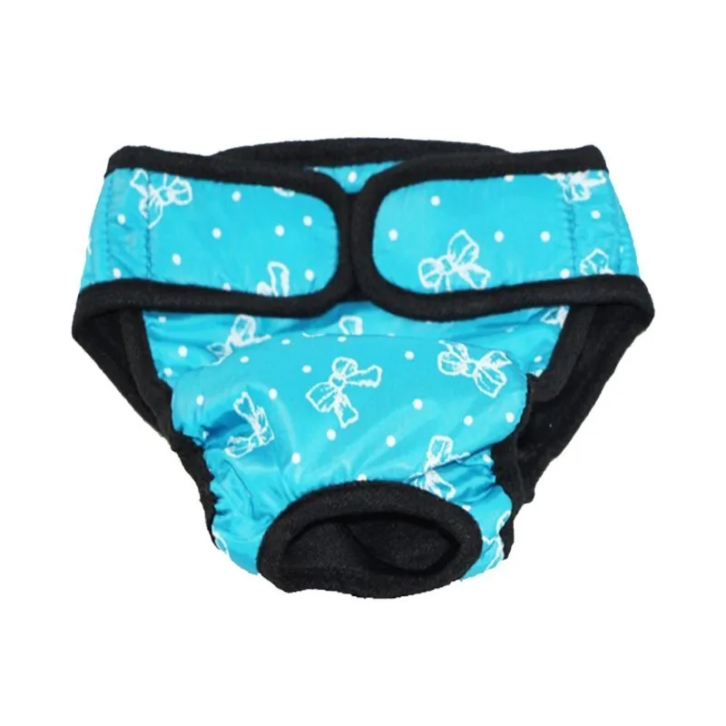blue Физиологические штаны для собак, XS-XXL, подгузники, гигиенические, моющиеся, женские шорты для собак, трусики для менструации, нижнее белье, трусы, комбинезон для собак - Цвет: blue