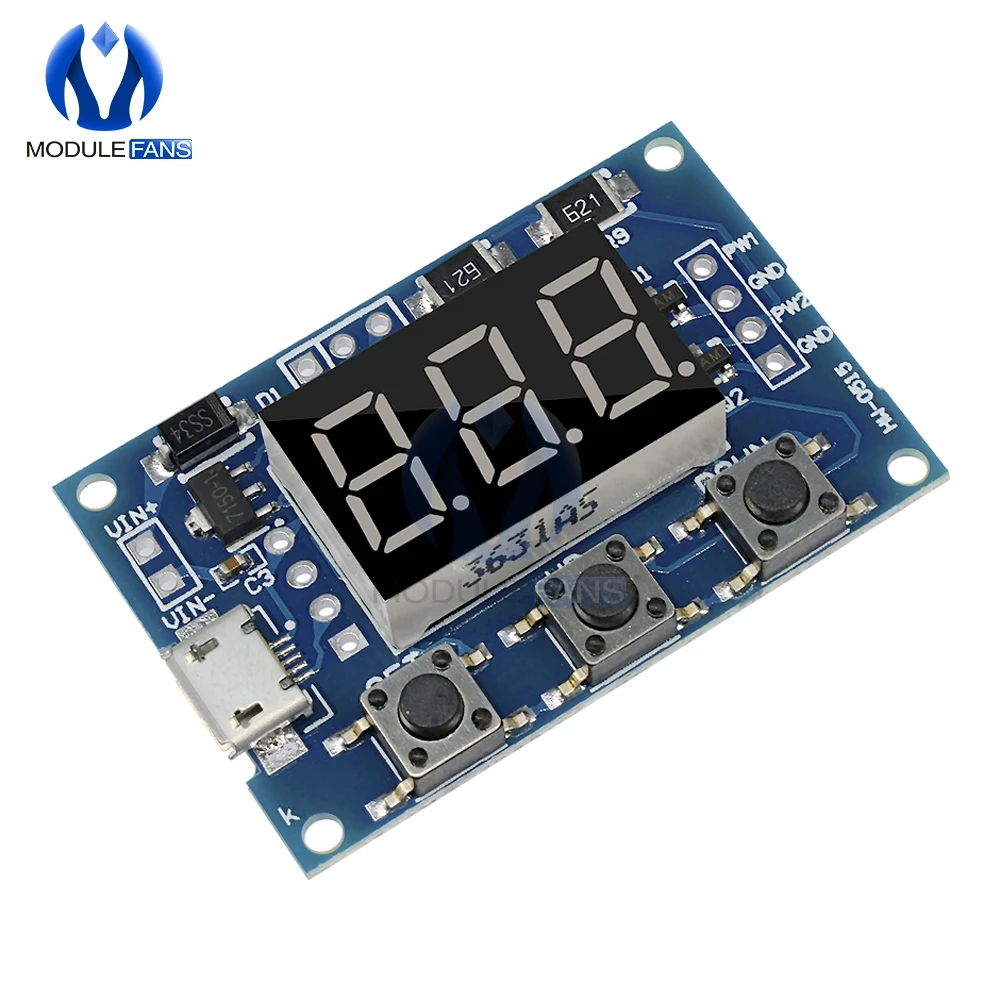 2 канальный двухсторонний Независимый цифровой светодиодный модуль 5 30 в/Micro Usb