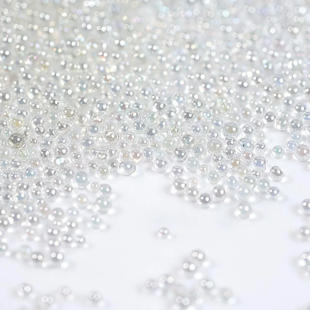 3d микро бусина Бульонный кристалл Ab стекло икра бусины Блестящие Стразы для