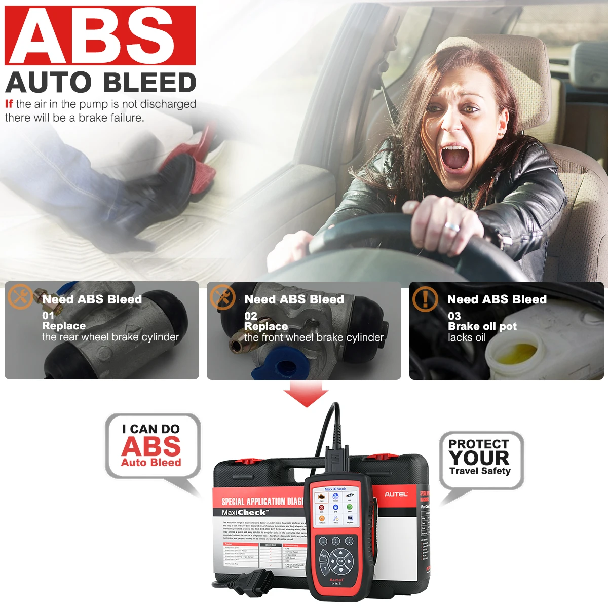 Autel MaxiCheck Pro диагностический инструмент для автомобиля OBD2 сканер EPB масло сервис ABS