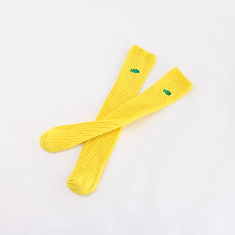 Bright Yellow Новинка для малышей и детей постарше, для маленьких девочек, гольфы, колготки, Длинные Повседневное ноги хлопок - Цвет: Bright Yellow