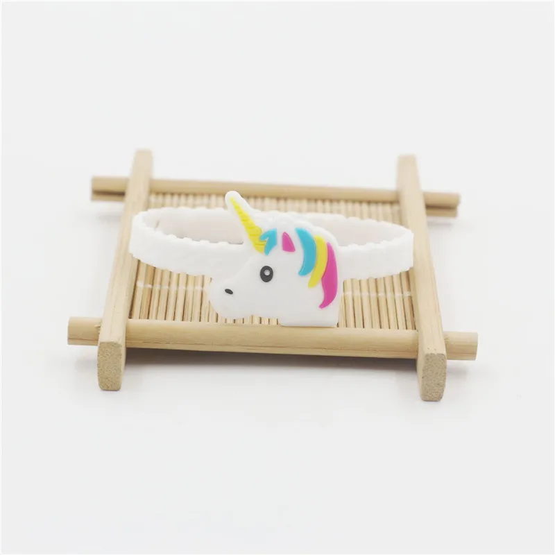 6 шт./лот Единорог резиновый браслет на день рождения вечерние поставки свадебные