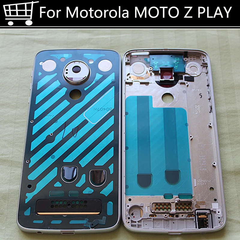 Для MOTO Z PLAY корпус всего тела средняя передняя рамка задняя крышка батарейного