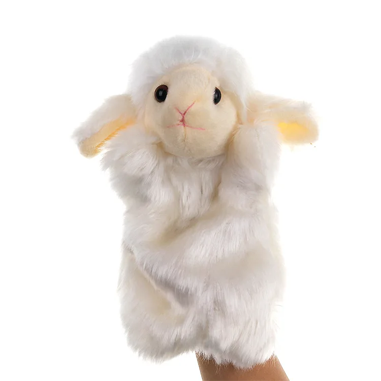 Hand Puppet Мультфильм плюшевый слон панда кошка рука Перчаточная кукла обучения игрушечные лошадки для детей Marionetes Fantoche марионетки кукольный театр игрушка на руку марионетка пальчиковый театр игрушки на руку пальчиковые - Цвет: Hand Puppet