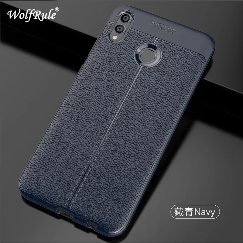 Wolfrole Huawei Honor 8X Max чехол противоударный роскошный кожаный ТПУ для телефон Fundas Enjoy |